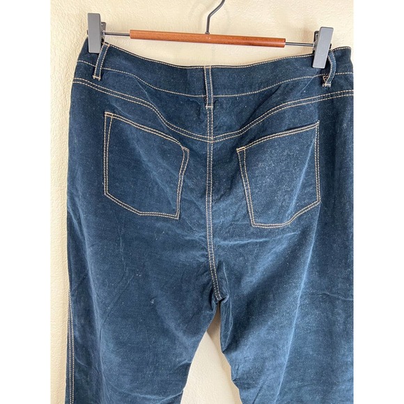 Lafayette 148 Trunk‎ Shared Womens Wide Leg Jeans Size 8 High Rise Blue - Picture 5 of 16